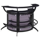 Dallas Curved Freestanding Home Bar Cabinet