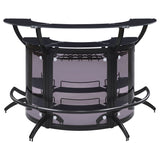 Dallas Curved Freestanding Home Bar Cabinet