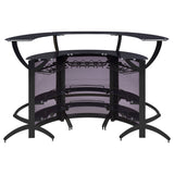 Dallas Curved Freestanding Home Bar Cabinet