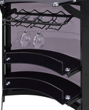 Dallas 2-shelf Curved Freestanding Home Bar Cabinet