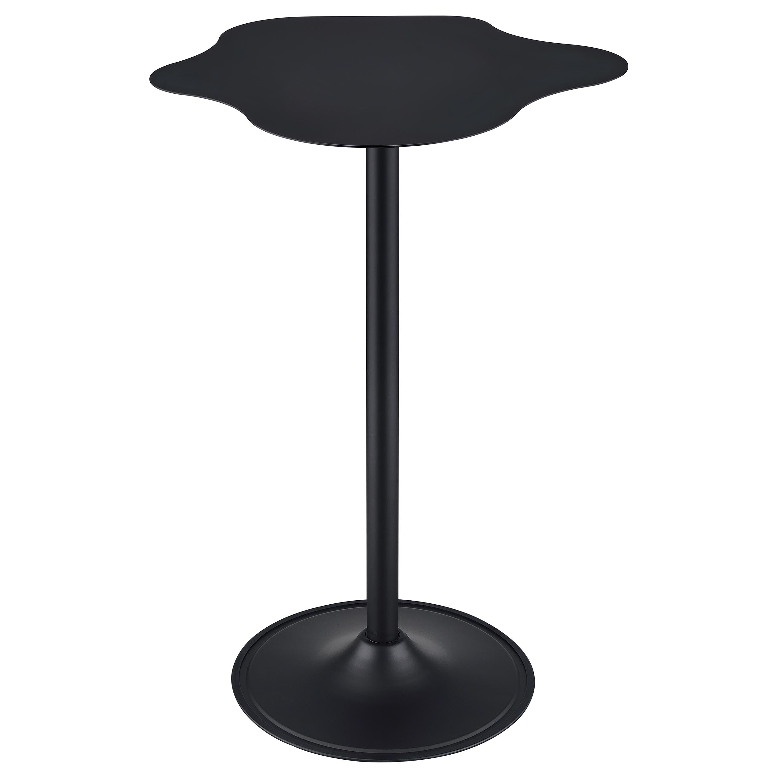 Keanu Curved 29-inch Cloud-Shaped Bistro Bar Table Black