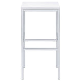 Natividad 5-piece Pub Height Bar Table Set White High Gloss