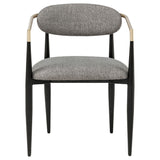 Alexis Fabric Upholstered Dining Arm Chair (Set of 2)