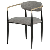 Alexis Fabric Upholstered Dining Arm Chair (Set of 2)