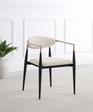 Alexis Fabric Upholstered Dining Arm Chair (Set of 2)
