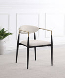 Alexis Fabric Upholstered Dining Arm Chair (Set of 2)