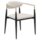 Alexis Fabric Upholstered Dining Arm Chair (Set of 2)