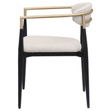Alexis Fabric Upholstered Dining Arm Chair (Set of 2)