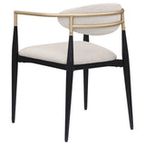 Alexis Fabric Upholstered Dining Arm Chair (Set of 2)