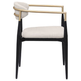 Alexis Fabric Upholstered Dining Arm Chair (Set of 2)