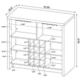 Topanga Engineered Wood Freestanding Home Bar