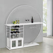 Risley 2-door Circular LED Wine Cabinet High Gloss