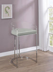Thermosolis Clear Acrylic Bar Chair Chrome (Set of 2)