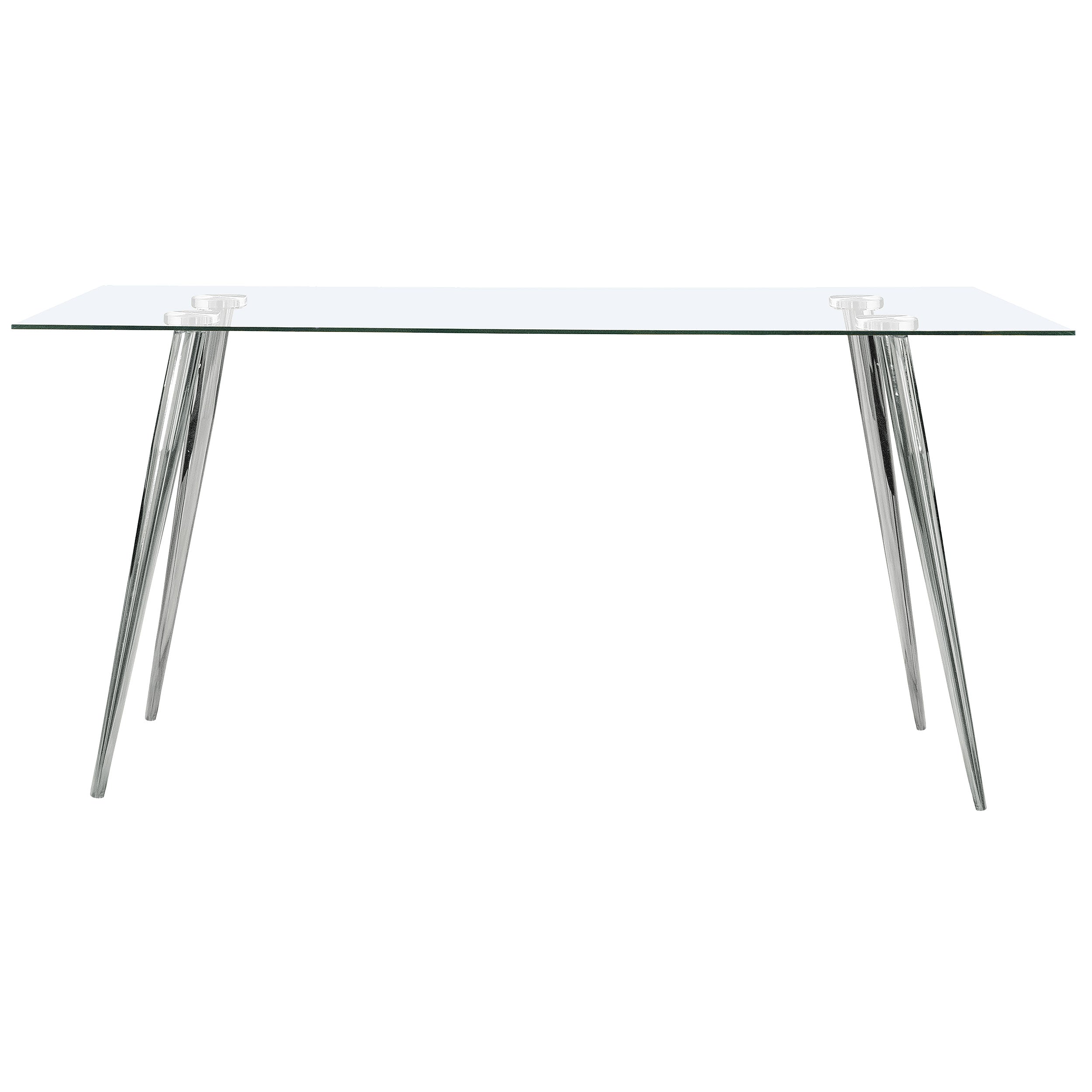 Gilman Rectangular 64-inch Glass Top Dining Table