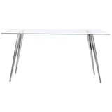 Gilman Rectangular 64-inch Glass Top Dining Table