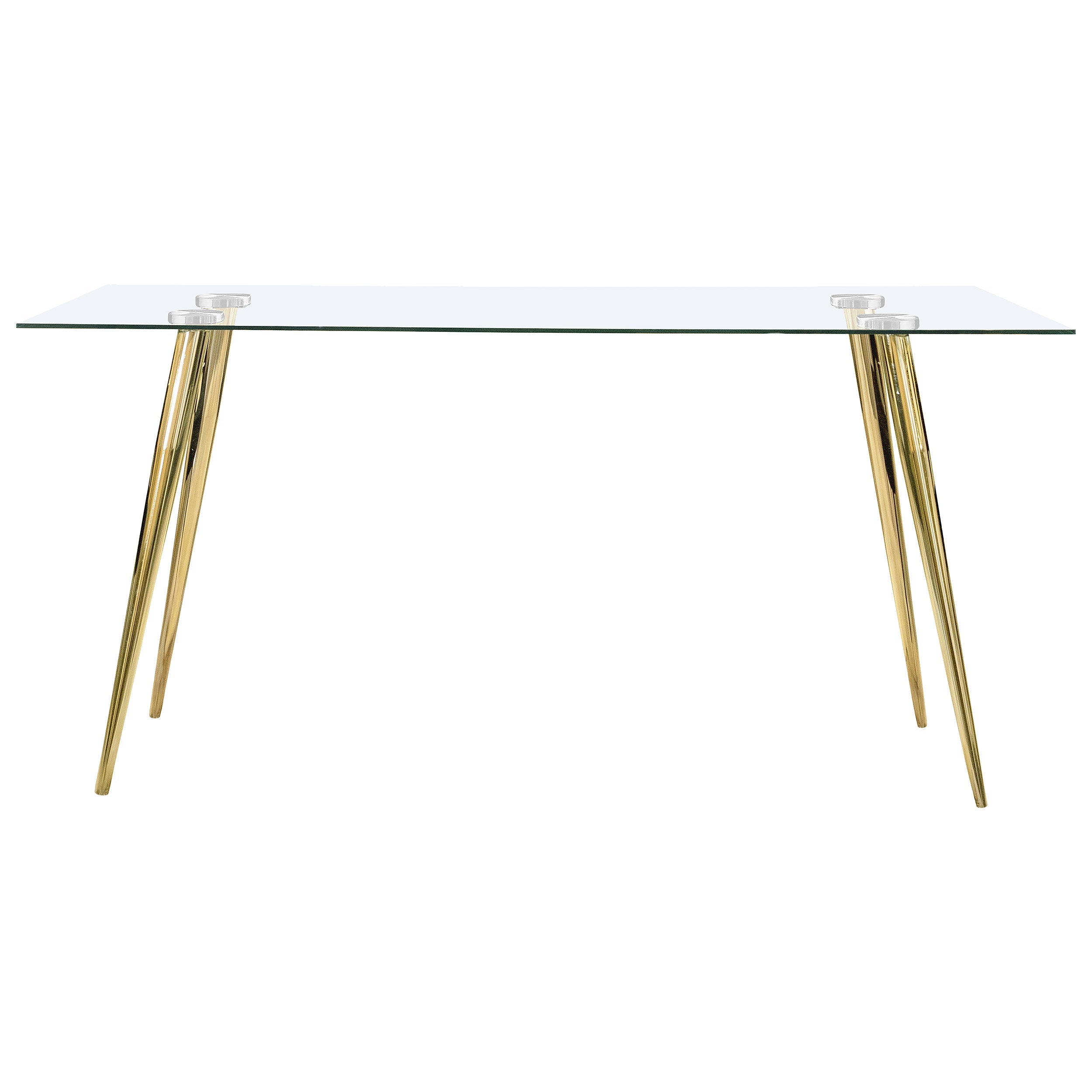 Gilman Rectangular 64-inch Glass Top Dining Table