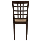 Kelso Lattice Back Dining Side Chair Cappuccino (Set of 2)