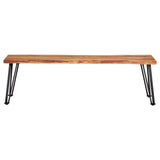 Sherman Wood Dining Bench Natural Acacia