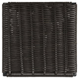 Mckinley Faux Rattan Metal Bar Chair Brown (Set of 2)