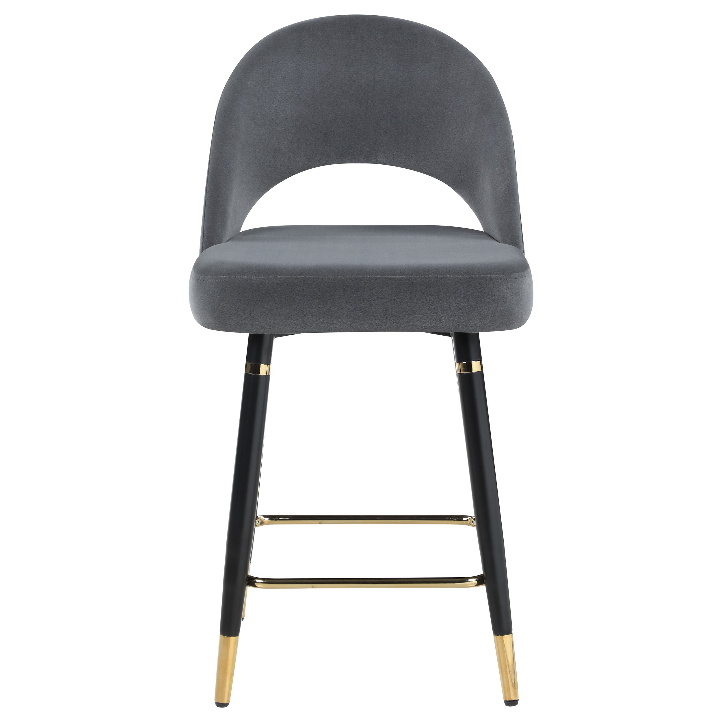 Lindsey Velvet Upholstered Counter Chair (Set of 2)
