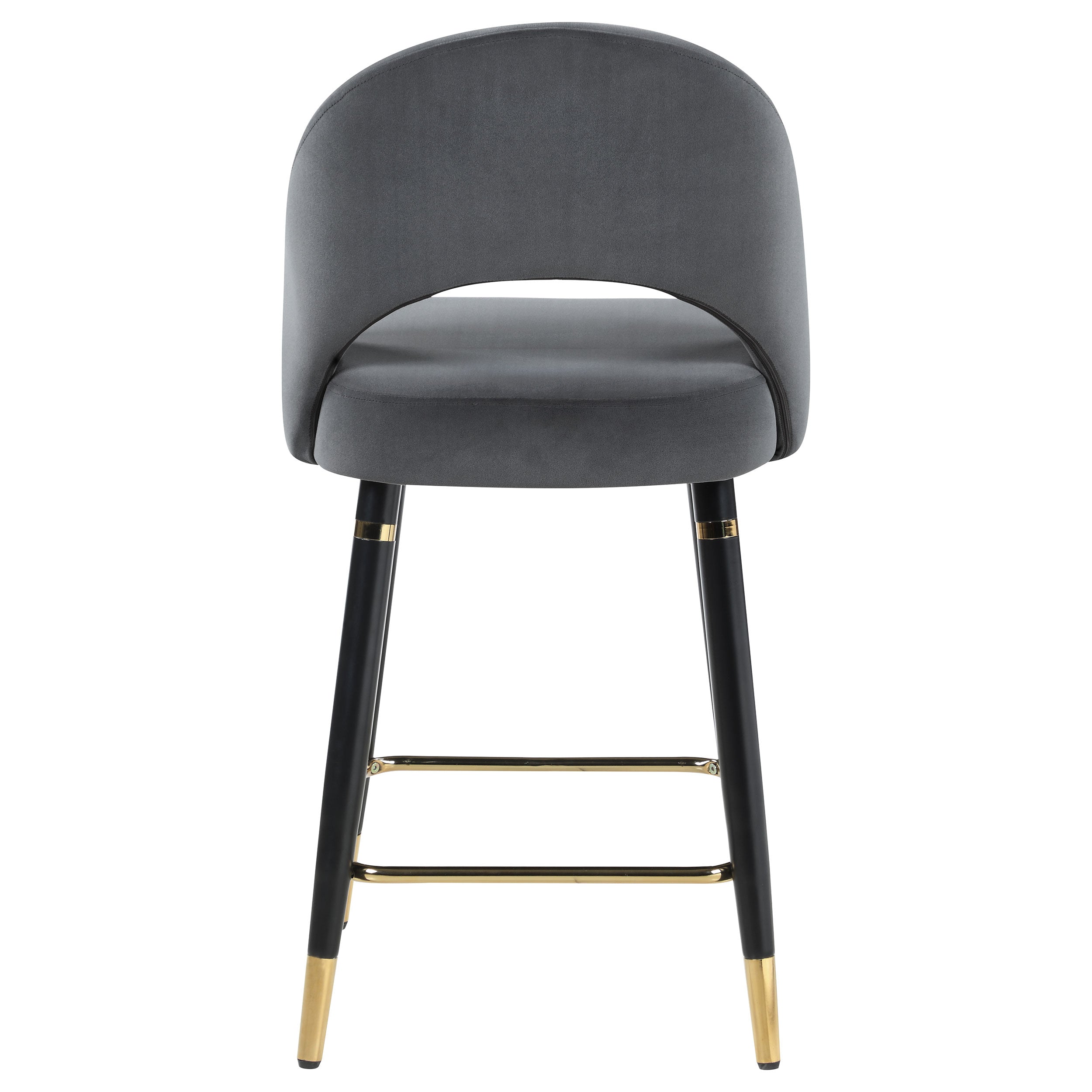 Lindsey Velvet Upholstered Counter Chair (Set of 2)