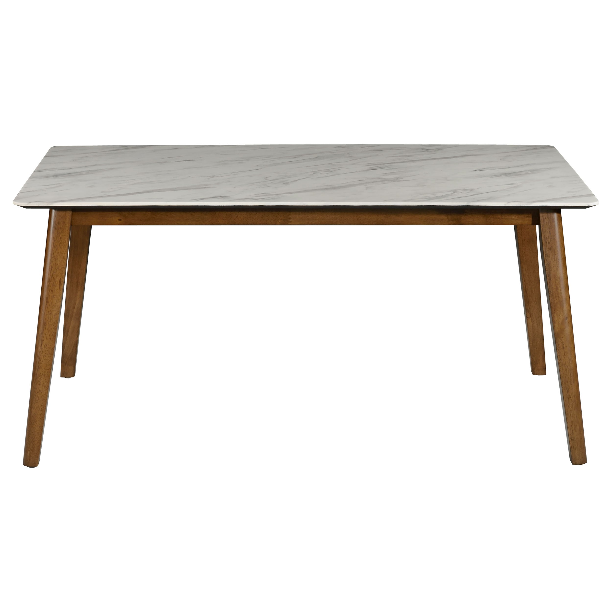 Everett Rectangular Dining Table Set Natural Walnut