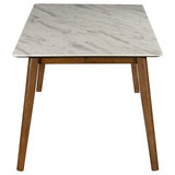 Everett Rectangular Dining Table Set Natural Walnut