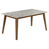 Everett Rectangular Dining Table Set Natural Walnut