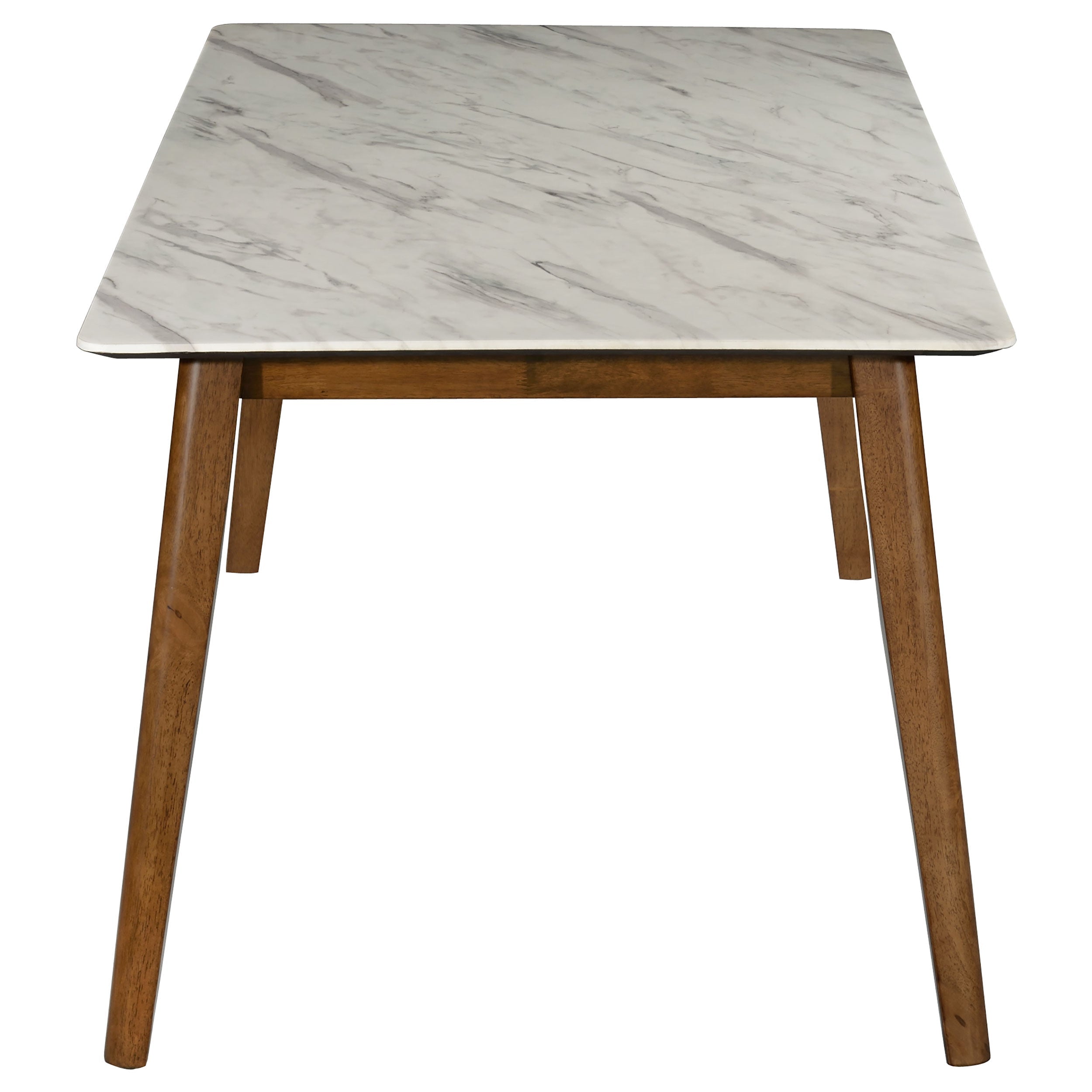 Everett Rectangular Dining Table Set Natural Walnut