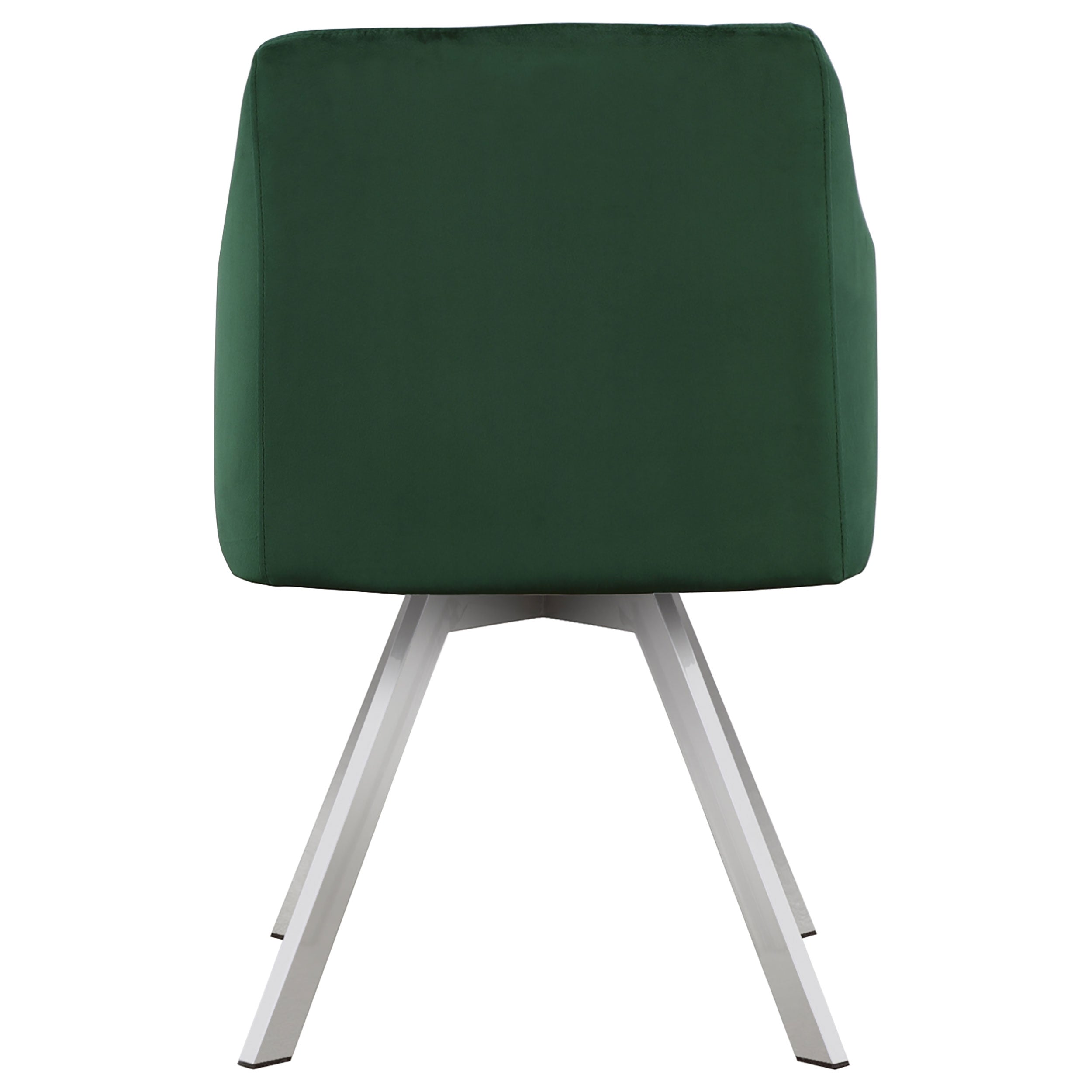 Arika Velvet Upholstered Swivel Dining Arm Chair