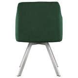 Arika Velvet Upholstered Swivel Dining Arm Chair