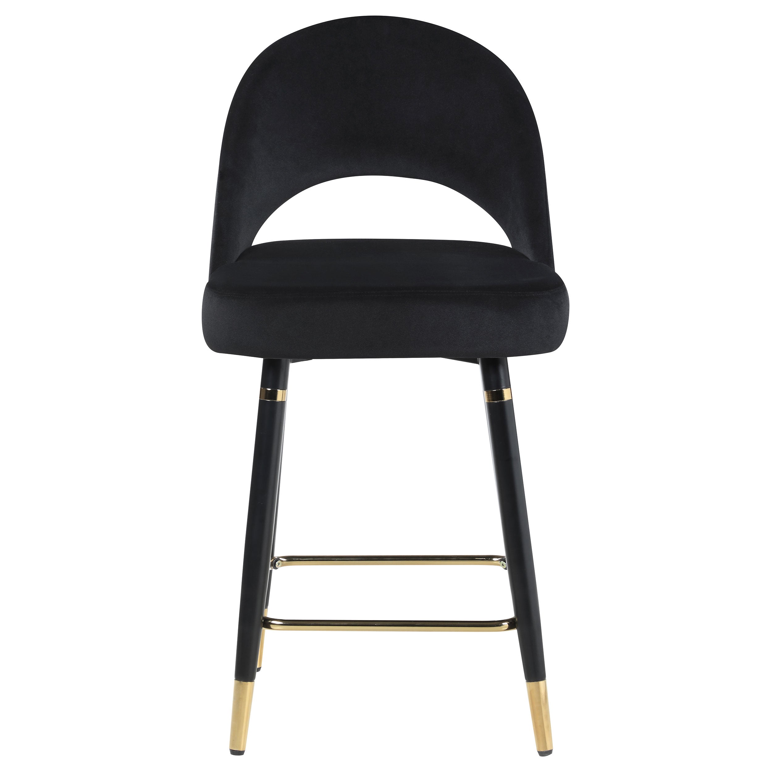 Lindsey Velvet Upholstered Counter Chair (Set of 2)