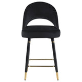 Lindsey Velvet Upholstered Counter Chair (Set of 2)