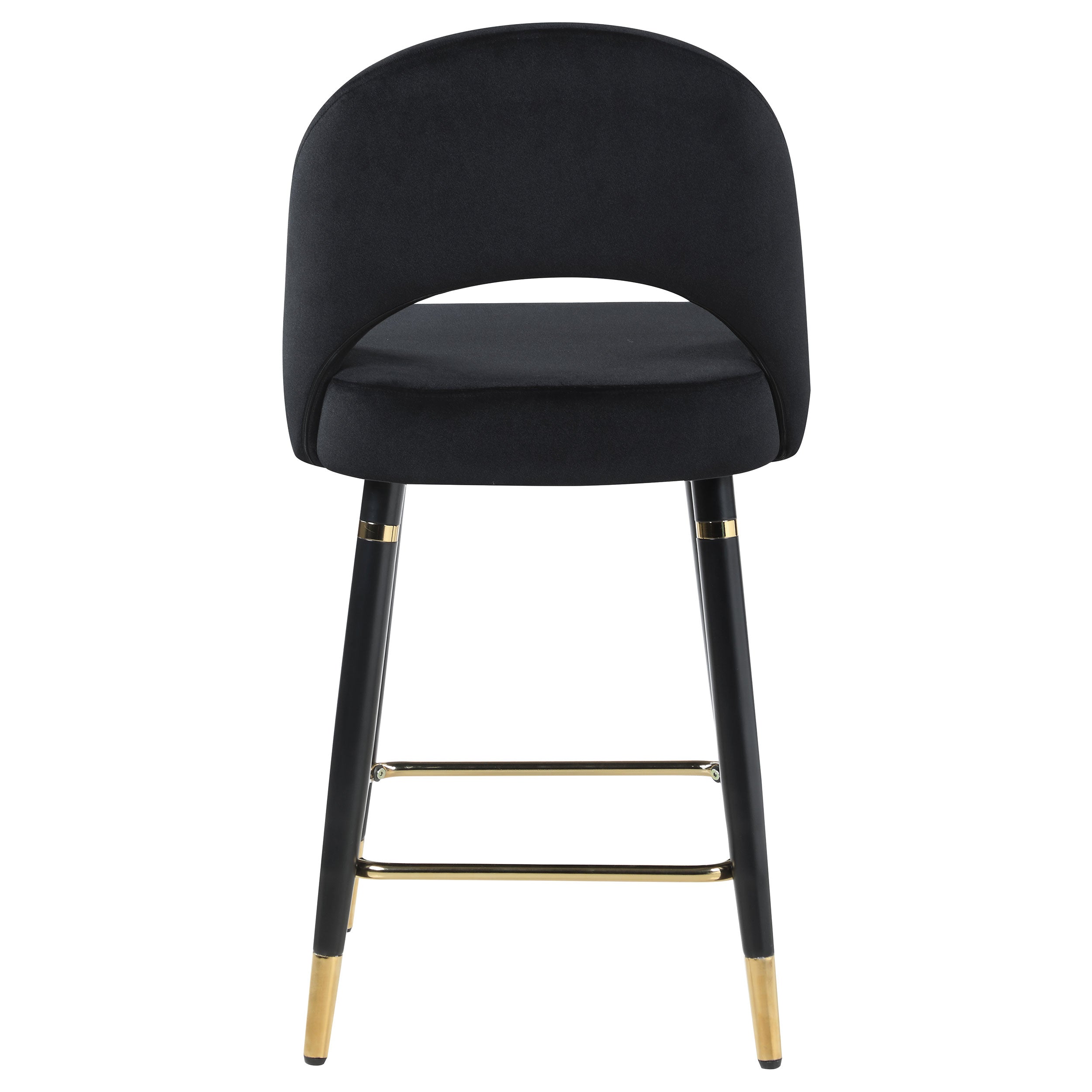 Lindsey Velvet Upholstered Counter Chair (Set of 2)
