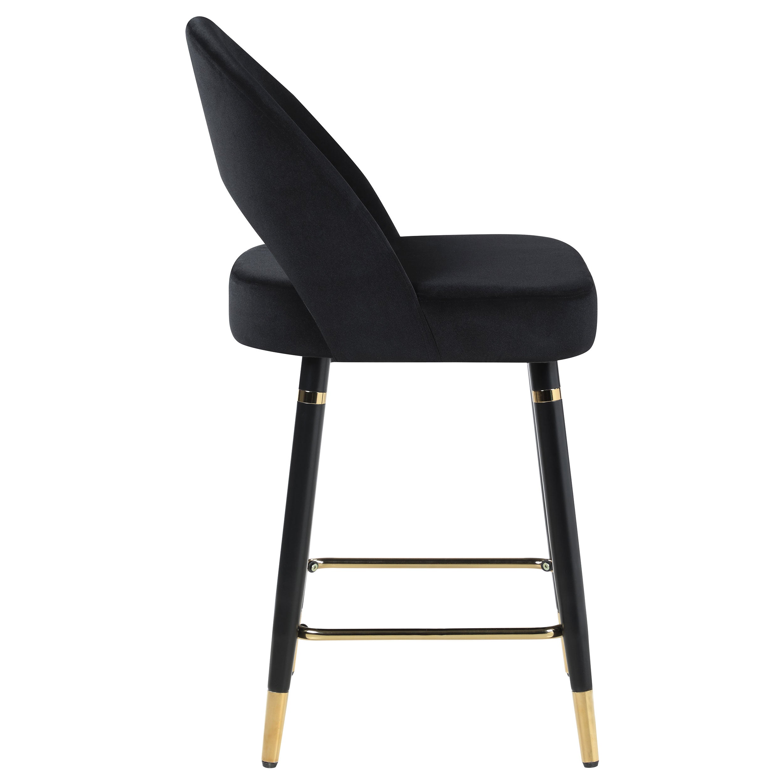 Lindsey Velvet Upholstered Counter Chair (Set of 2)