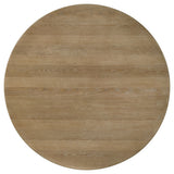 Adina 5-piece Round Dining Table Set Distressed Light Brown