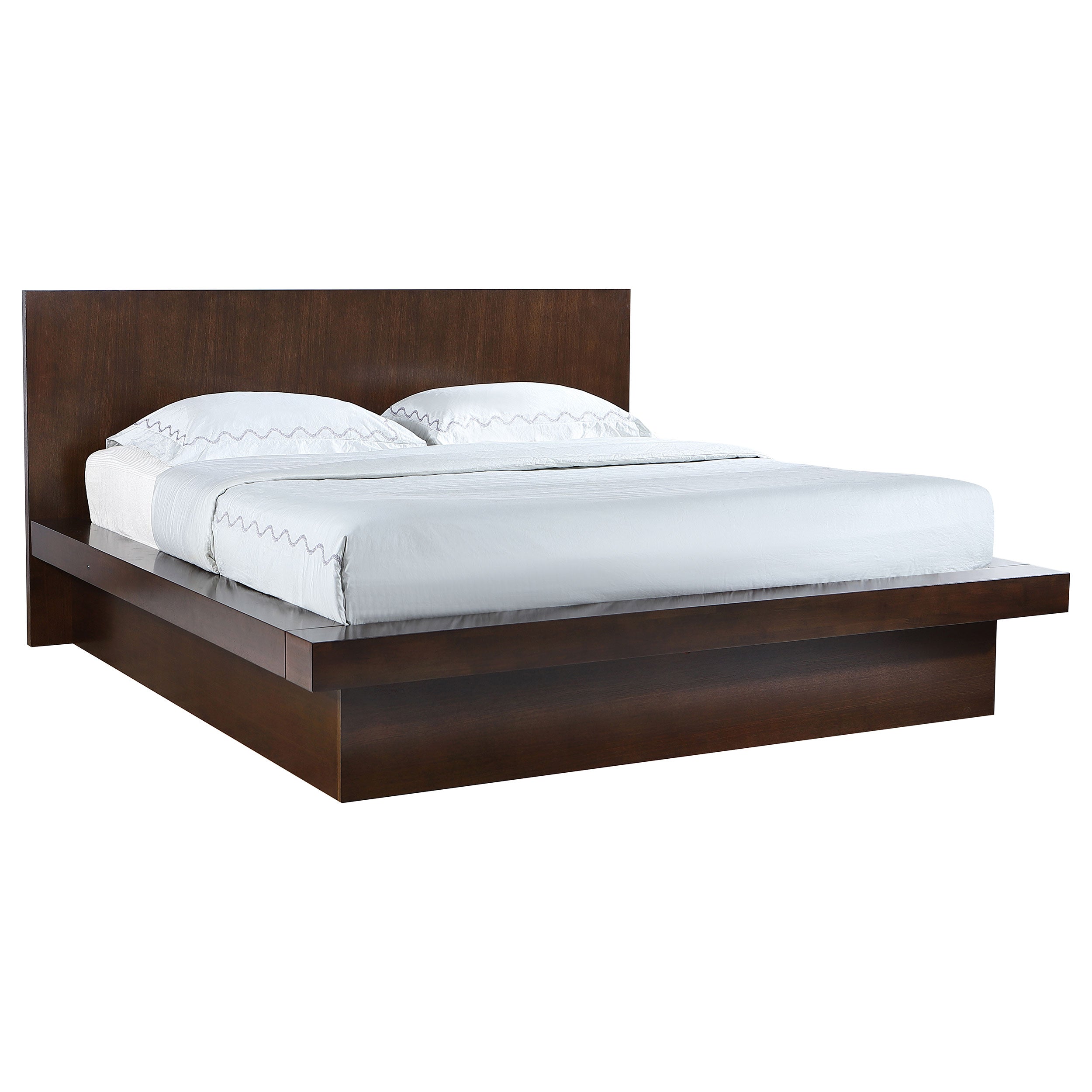 Jessica Wood LED Panel Bed