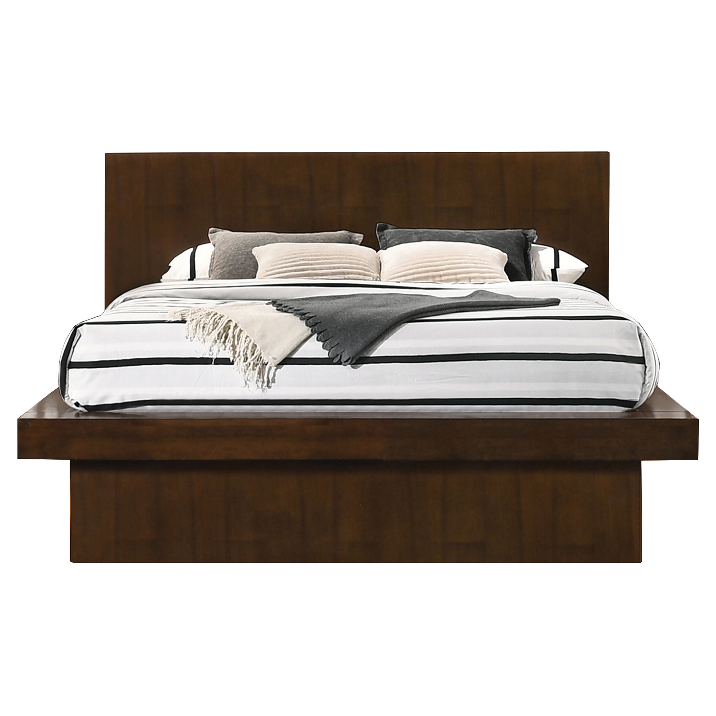 Jessica Wood LED Panel Bed