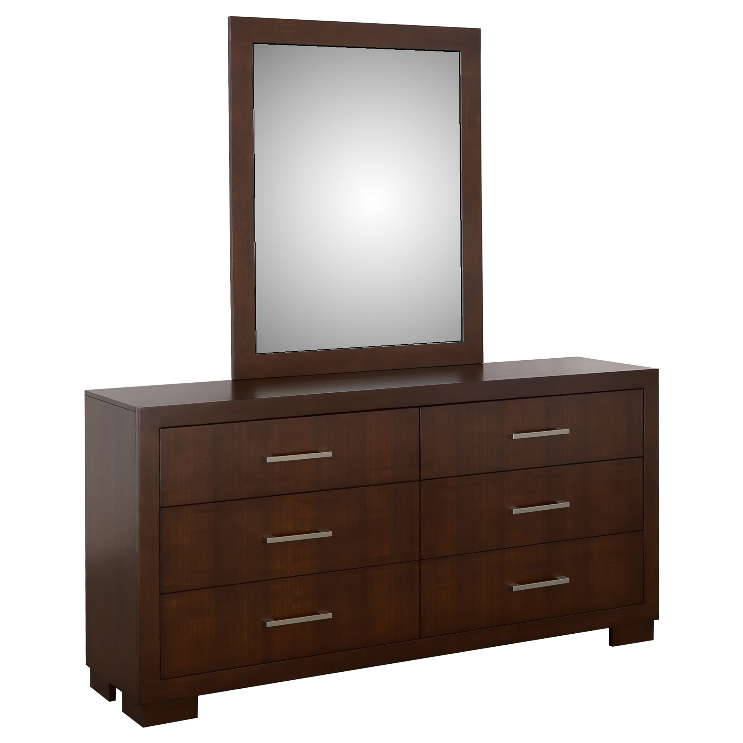 Jessica 6-drawer Dresser with Mirror