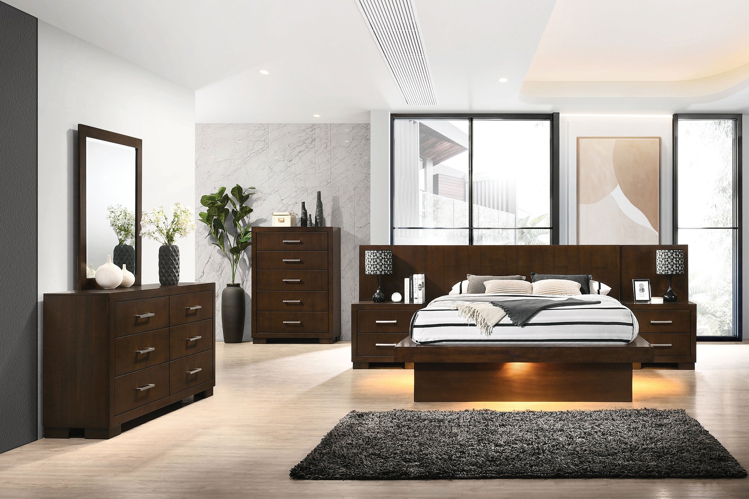 Jessica 6-drawer Dresser with Mirror