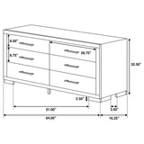 Jessica 6-drawer Dresser