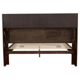 Jessica Wood LED Storage Bookcase Bed Cappuccino