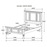Sandy Beach Wood Panel Bed