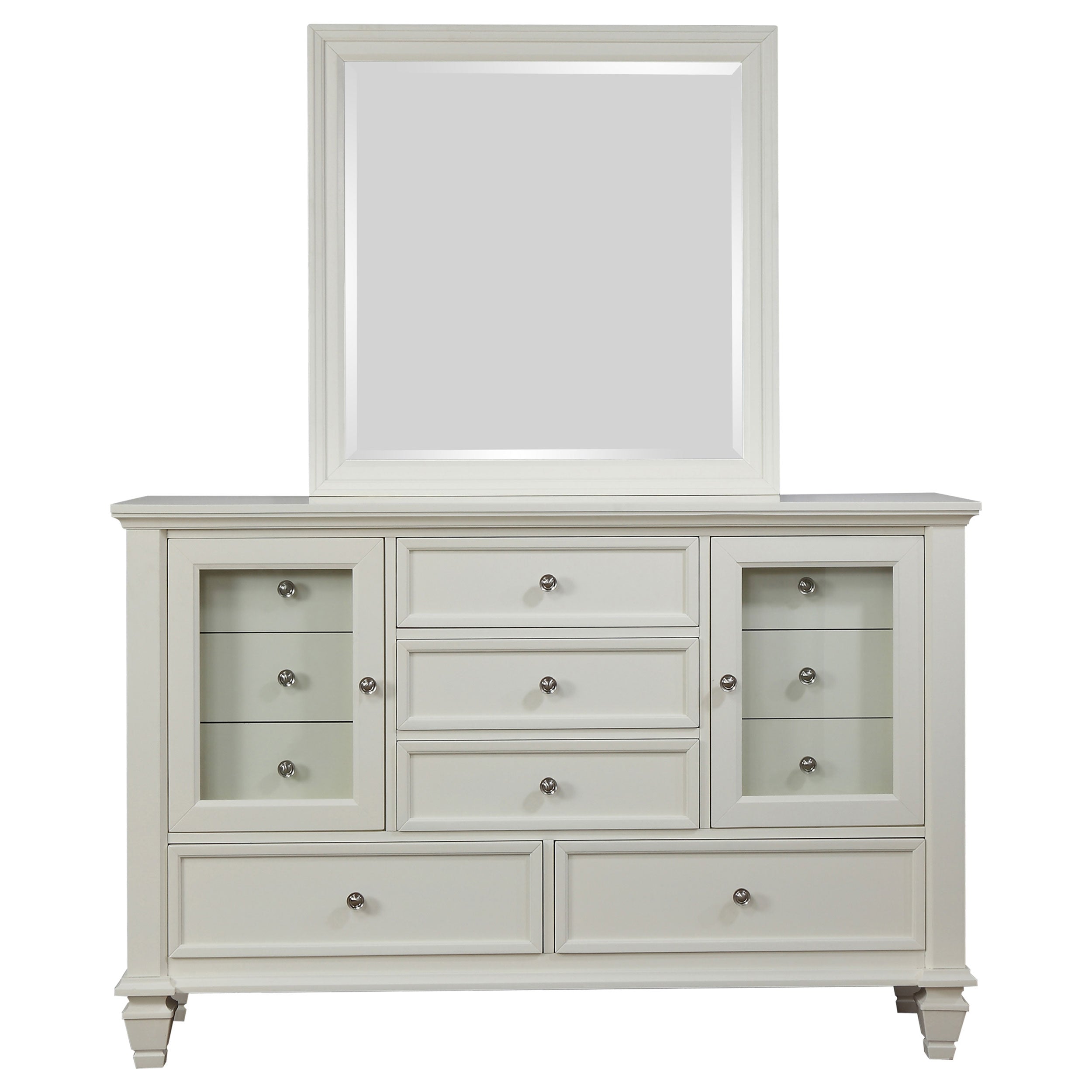 Sandy Beach 11-drawer Dresser with Mirror