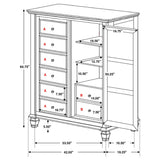 Sandy Beach 8-drawer Door Chest
