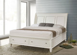 Sandy Beach Wood Storage Panel Bed