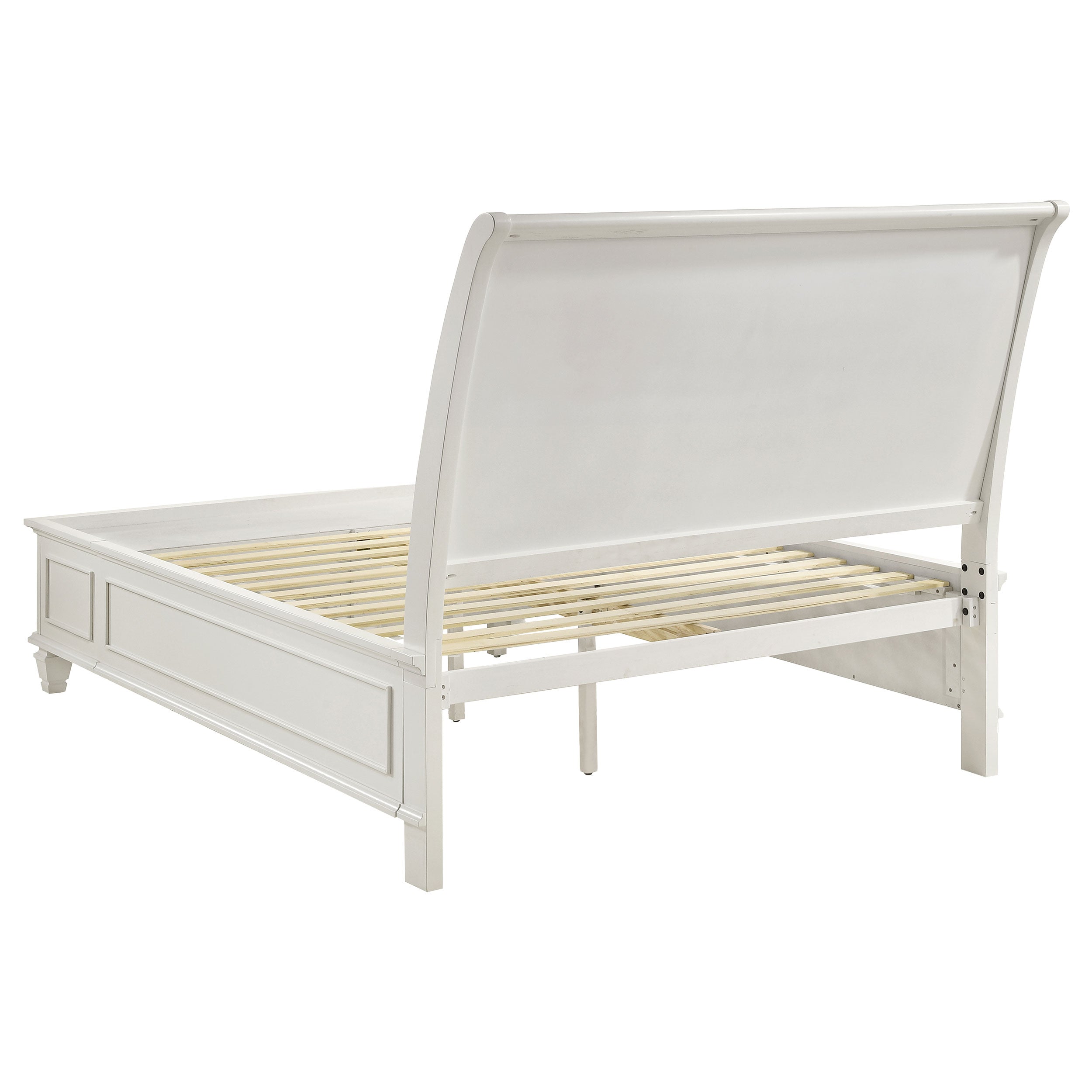 Sandy Beach Wood Storage Panel Bed