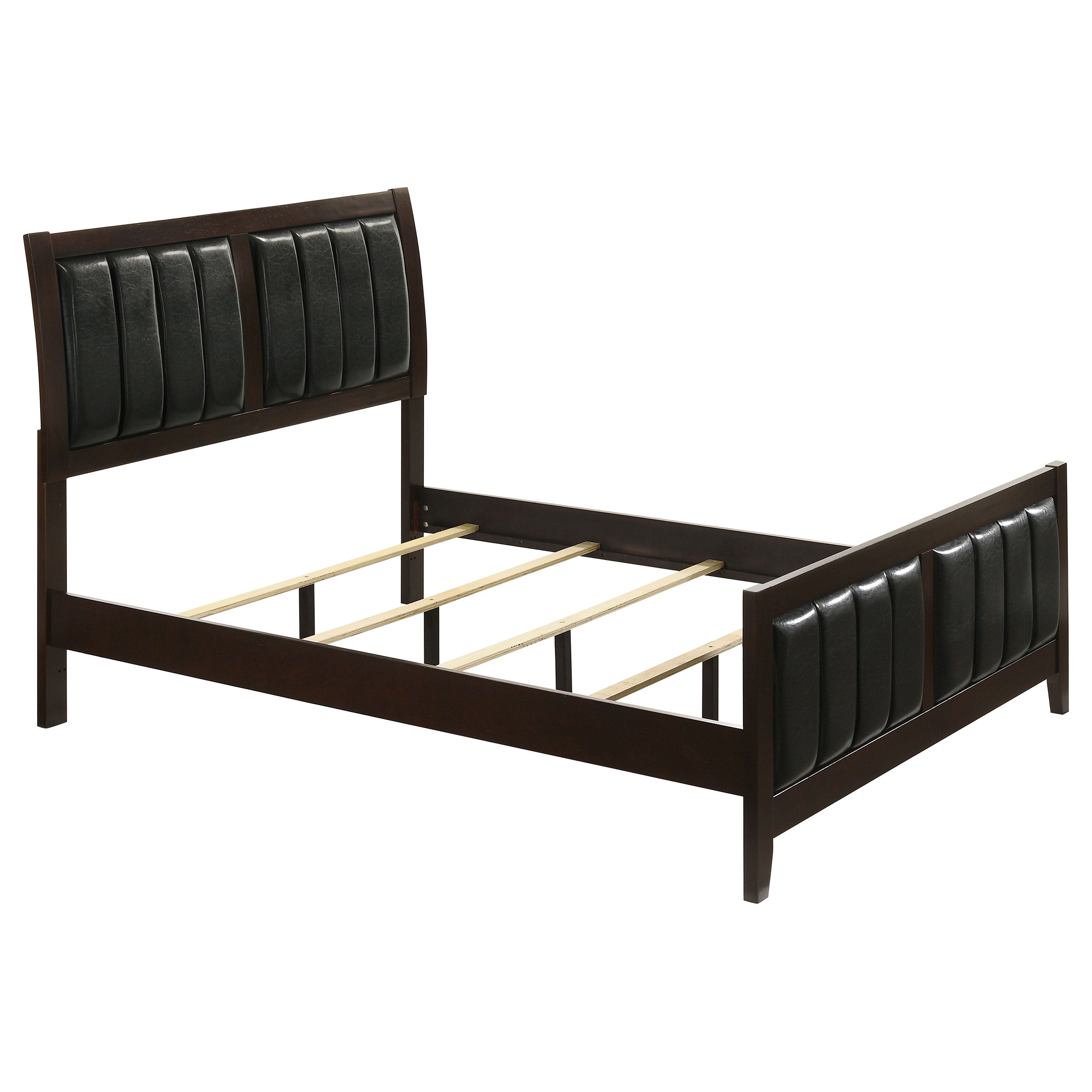 Carlton Wood Panel Bed Cappuccino