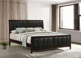 Carlton Wood Panel Bed Cappuccino