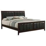 Carlton Wood Panel Bed Cappuccino